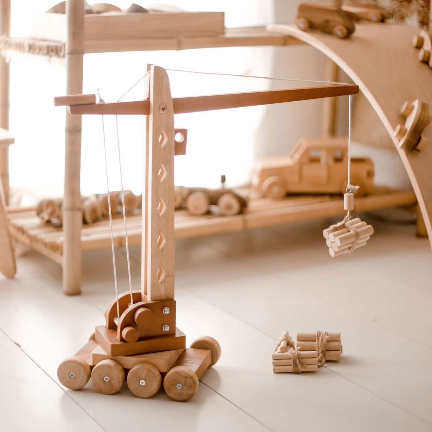 מנוף מעץ - Qtoys