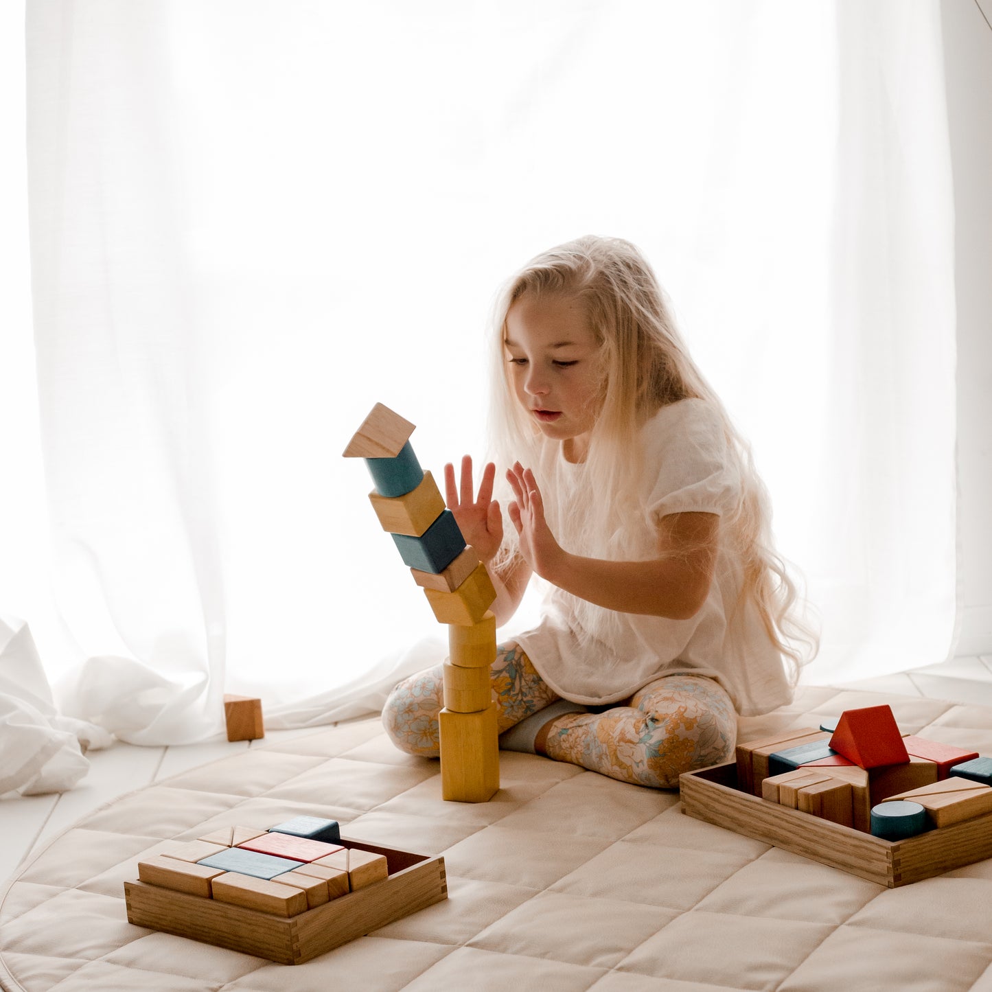 בלוקים מעץ (עם צלילים) - Qtoys