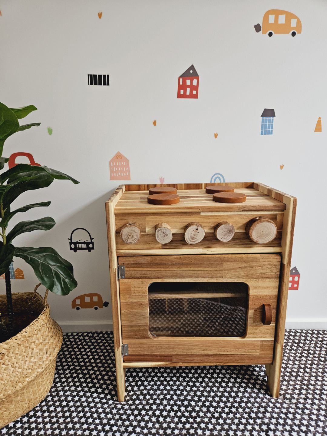 תנור מעץ מלא - Qtoys