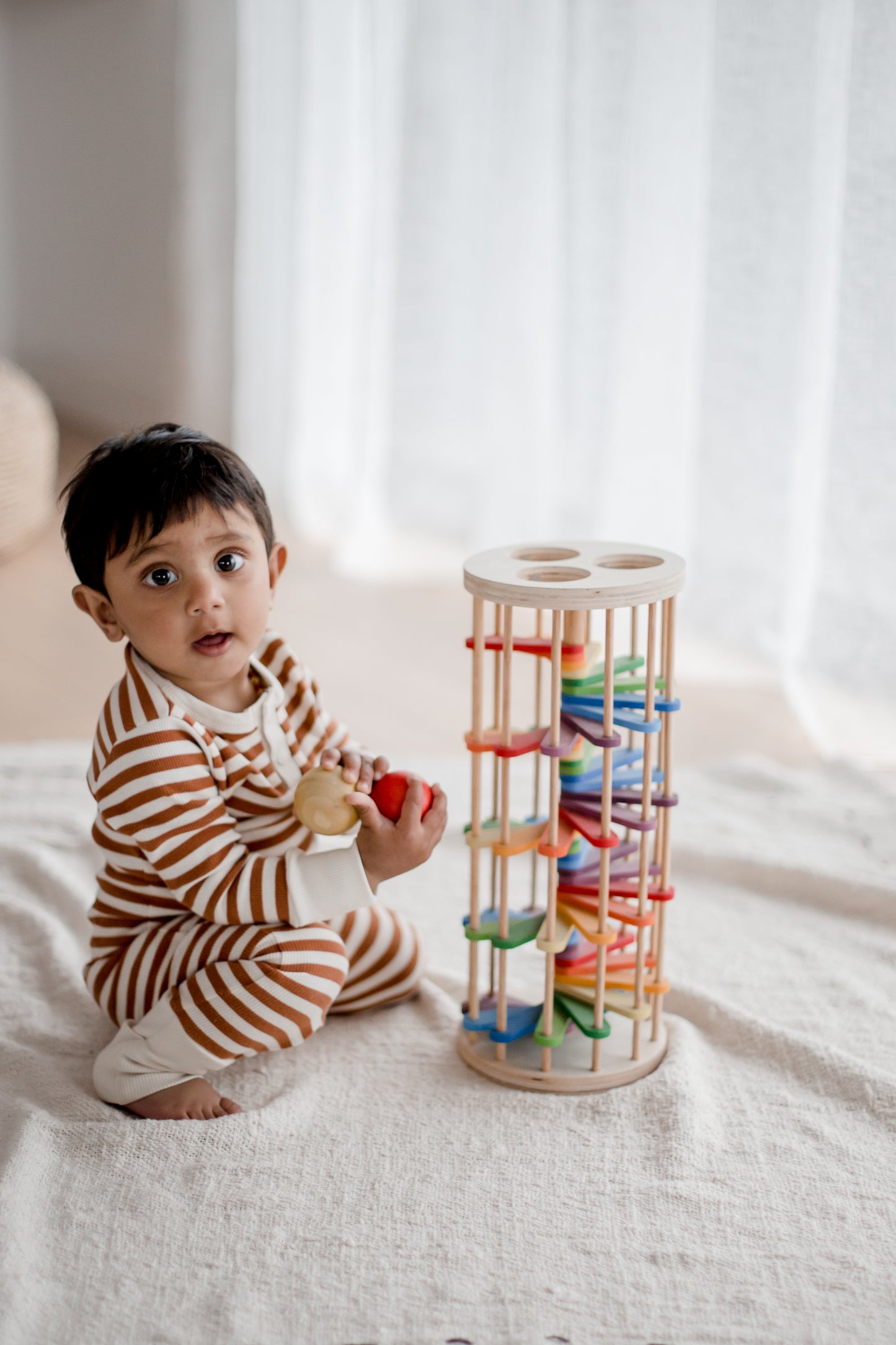 מגדל הך פטיש מעץ - Qtoys