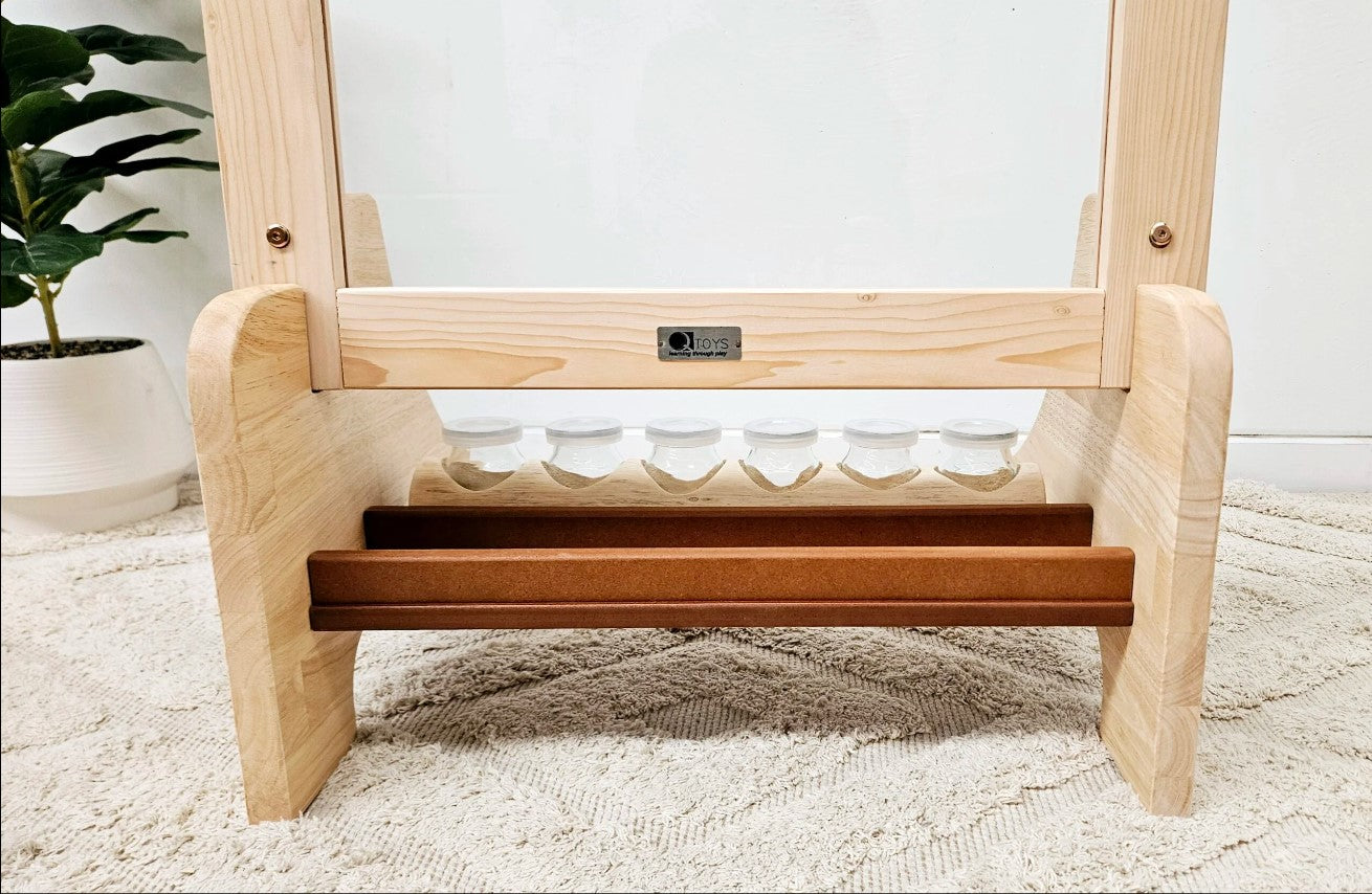 לוח ציור זכוכית אקרילית ועץ - Qtoys