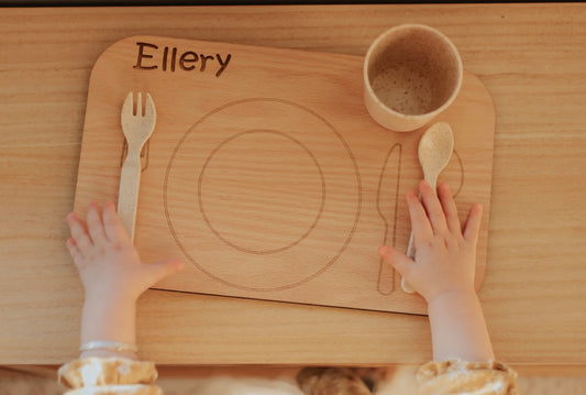 כלי אוכל - משטח מעץ - Timber Tots