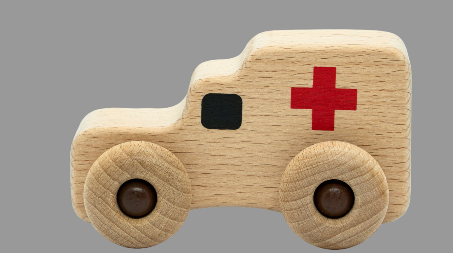 אמבולנס מעץ VipKidsBiz