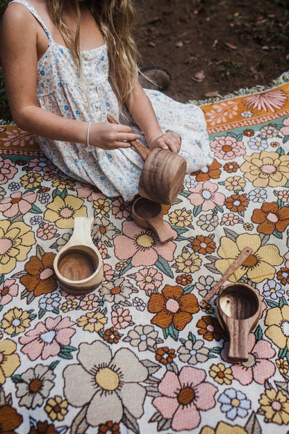 כפות מדידה מעץ - Qhome