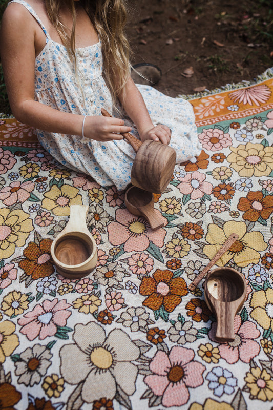 כפות מדידה מעץ - Qhome