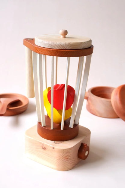 בלנדר מעץ מלא - Qtoys