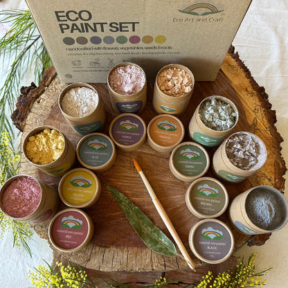 סט צבעים אקולוגים מלא - Eco Art and Craft - DIY
