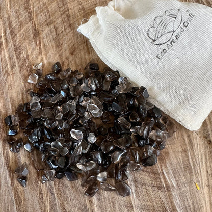 אבני חן - קוורץ מעושן - Eco Art and Craft