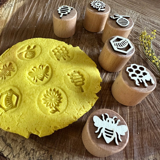חותמות לבצק משחק - דבורה ודבש - Eco Art and Craft