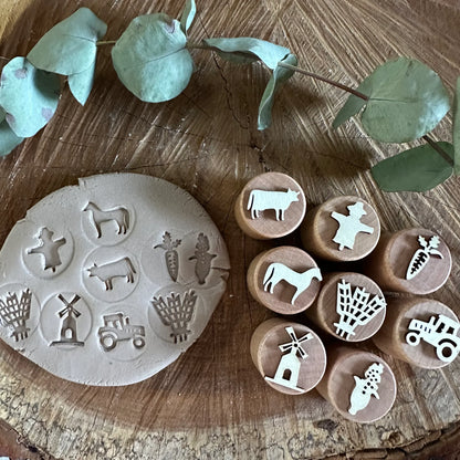 חותמות לבצק משחק - החווה הקטנה - Eco Art and Craft