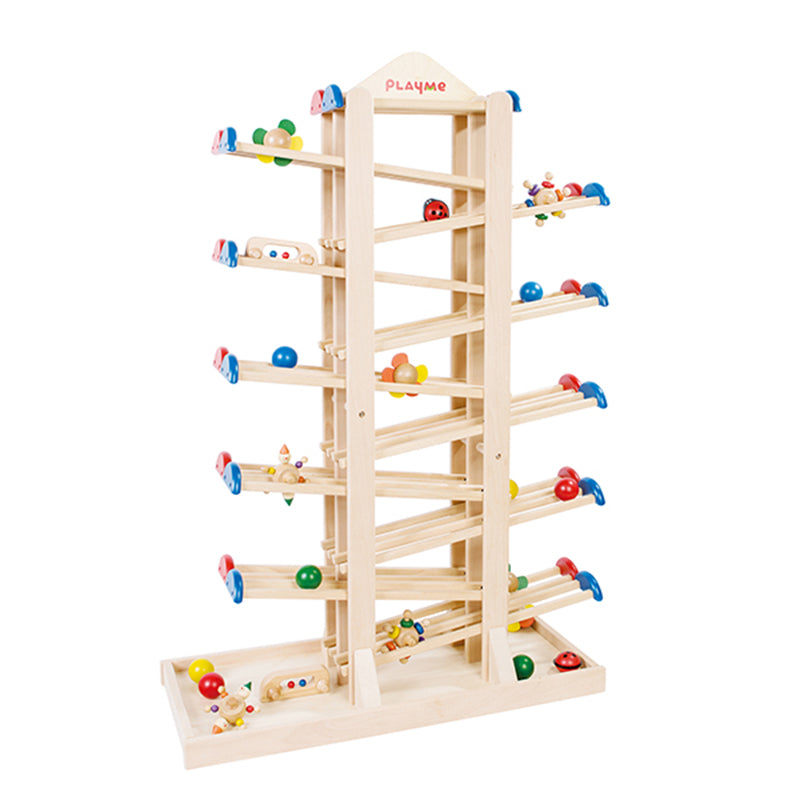 מדרון ענק וכפול מעץ - PlayMe Toys