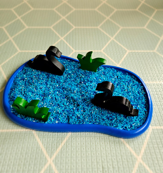 ערכה למשחק סנסורי - אגם ברבורים מעץ - Qtoys